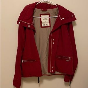 Red A&F Raincoat